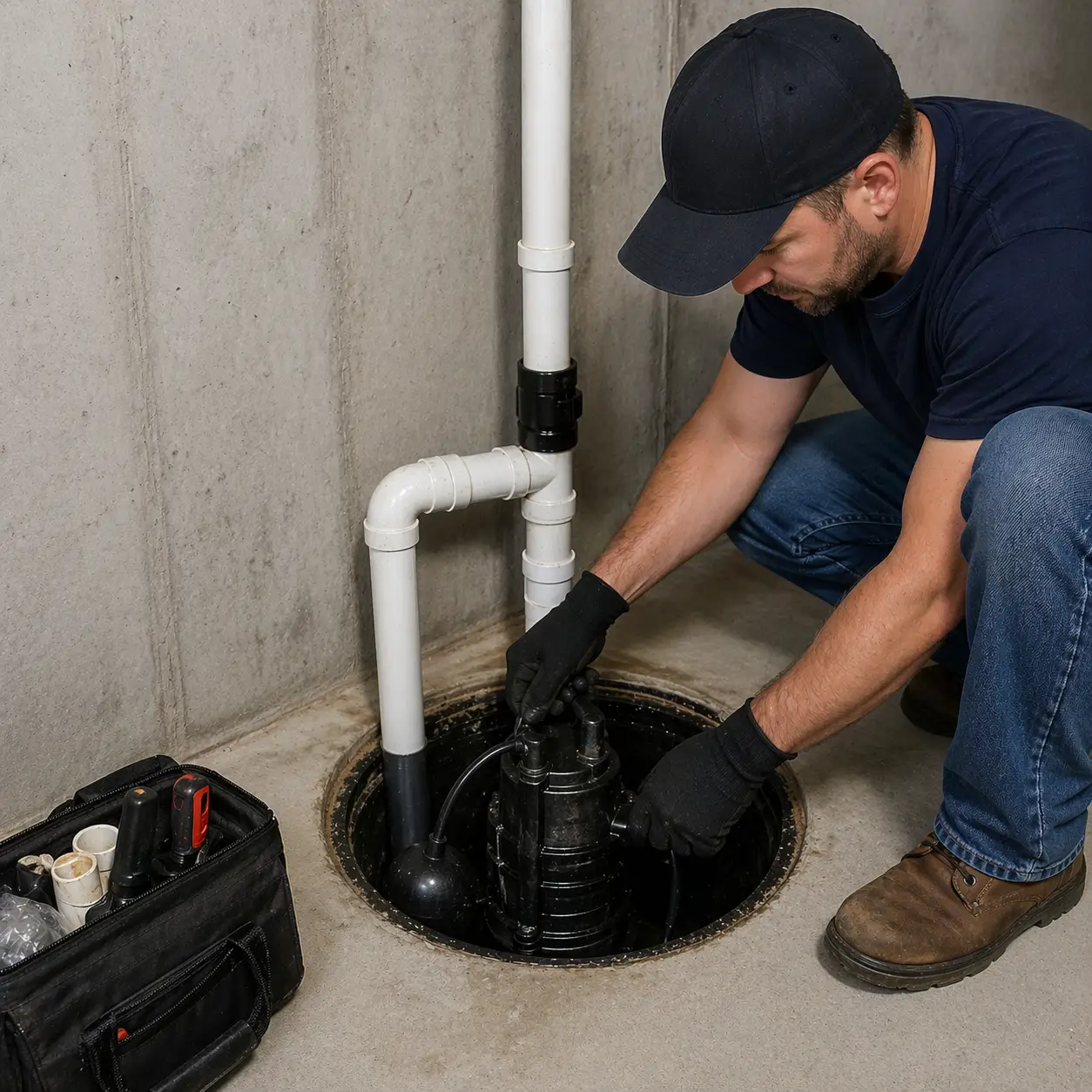 Sump pump repair service
