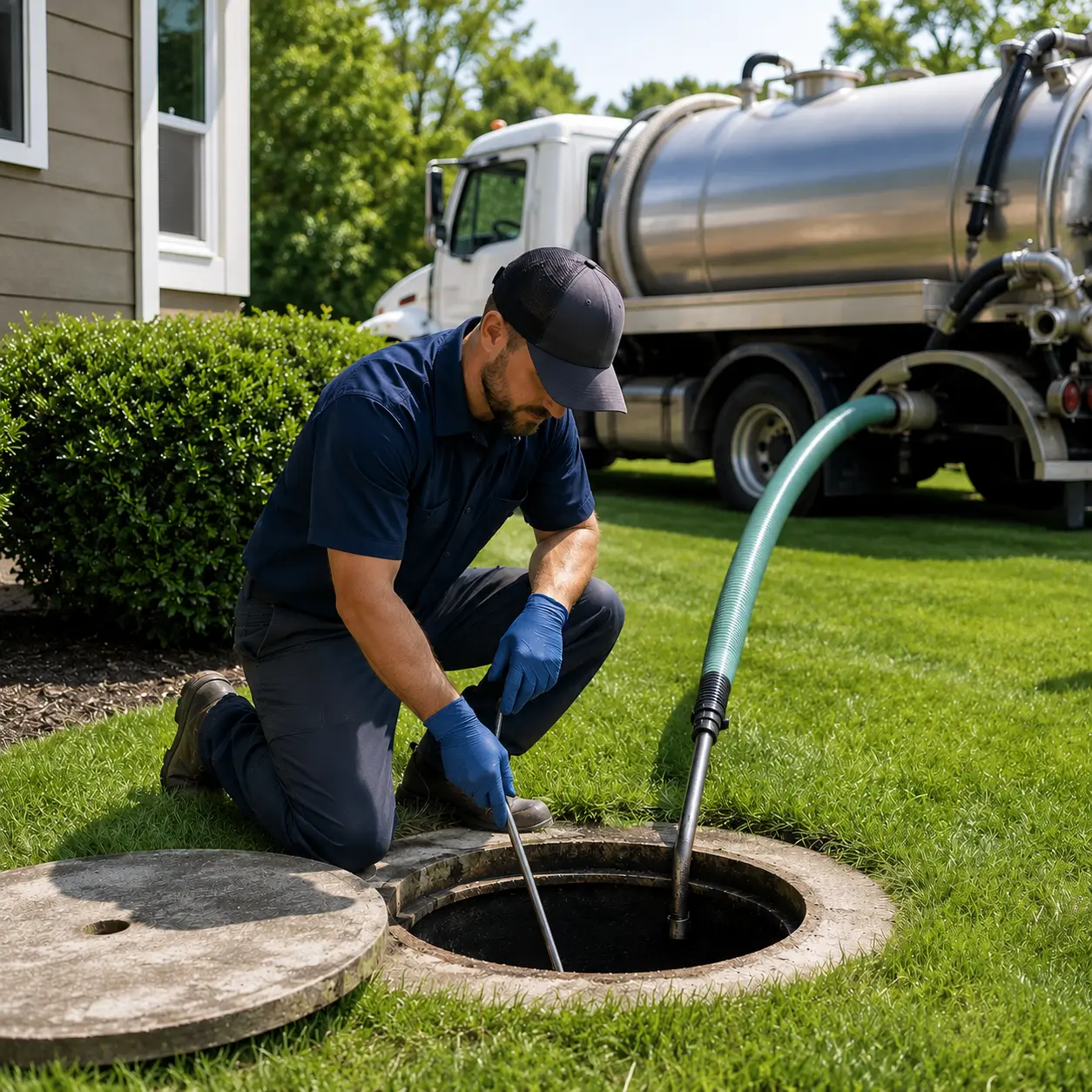 Septic tank pumping and repair in rural Cumberland